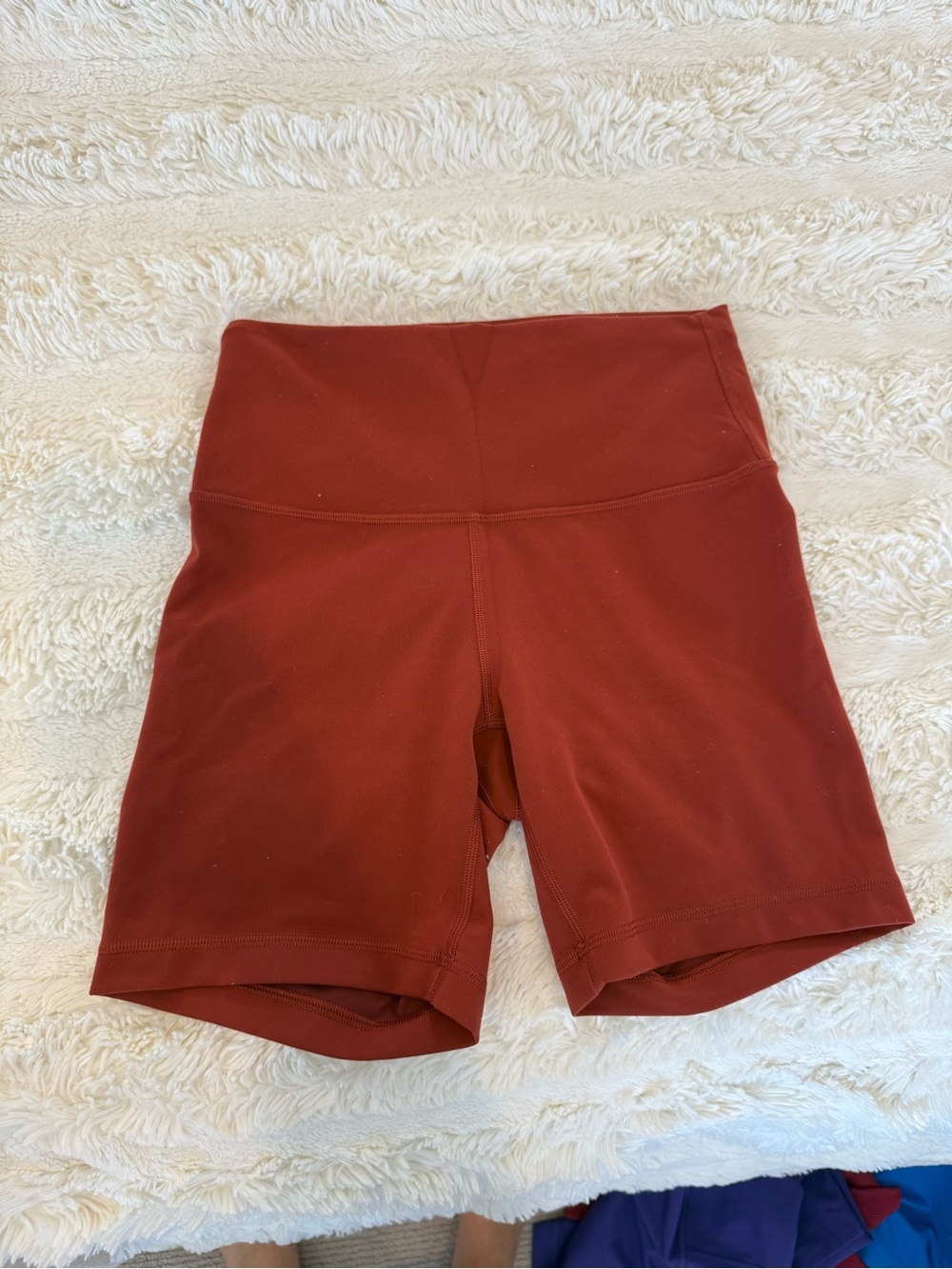 lululemon athletica High-Rise Burnt Orange Biker Shorts